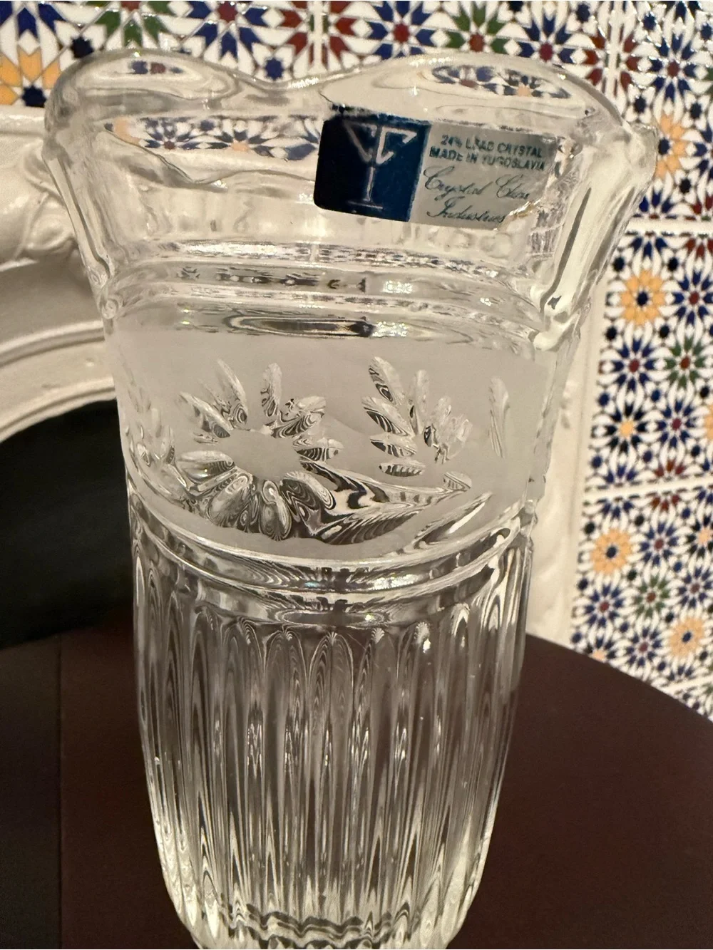 Crystal Clear beautiful fluted